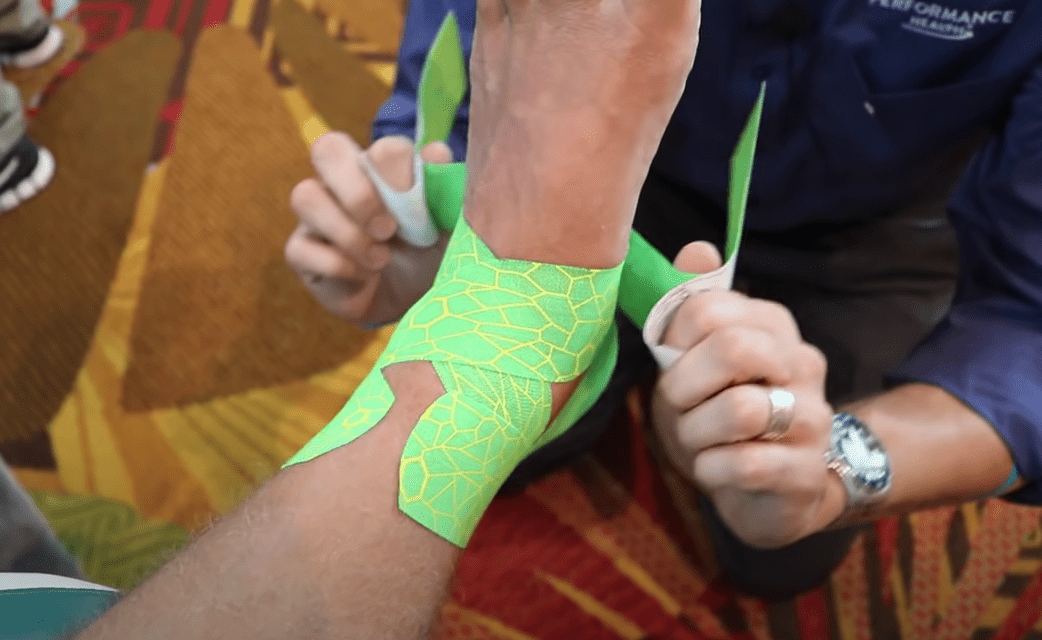 Ankle Taping by a professional